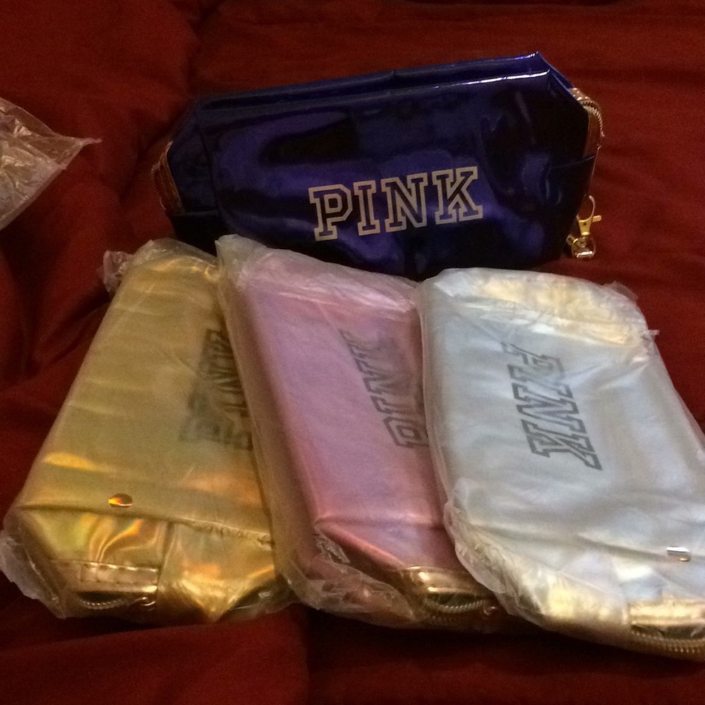 PINK cosmetic bags